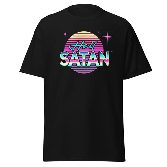 Synthwave Hail Satan T-shirt