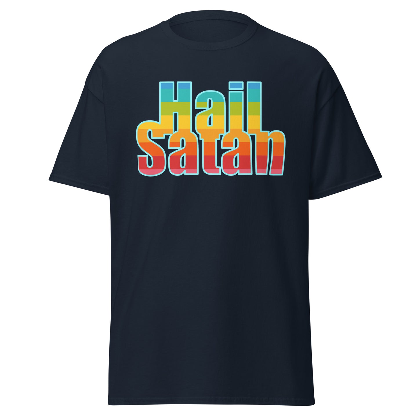 Hail Satan Rainbow T-shirt