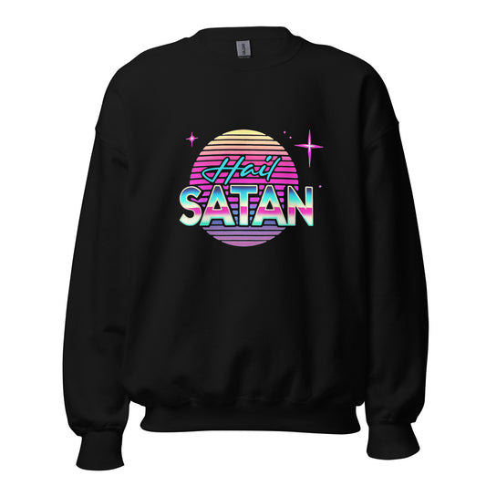Synthwave Hail Satan Unisex Sweatshirt