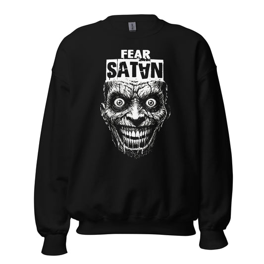 Fear Satan Face Unisex Sweatshirt